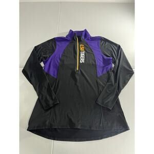 LSU Qaurter zip long sleeve light weight sweater size XL